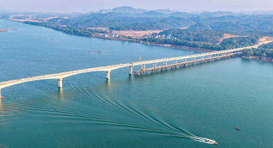 江西峽江：贛江仁和大橋建設忙